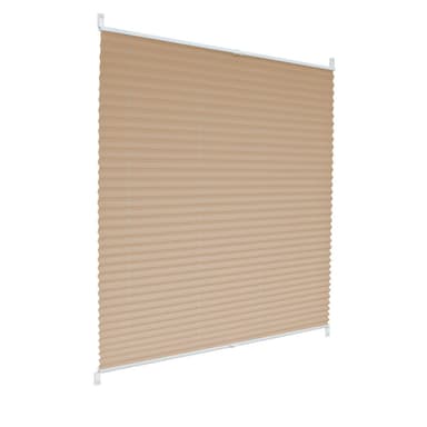 ECD Germany laskostettu kaihtimet 60 x 200 cm - kerma - Klemmfix - EasyFix -