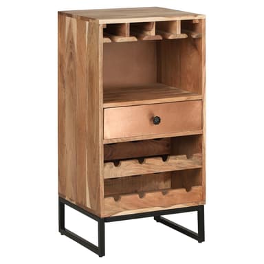 Womo-Design Wine kaappi lasi ja laatikko, 45x90x40cm, ainutlaatuinen,