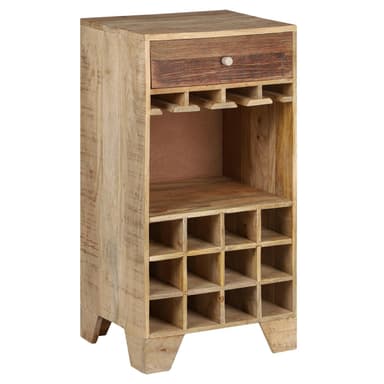 Womo-Design Wine kaappi lasi ja laatikko, 50x95x40cm, ainutlaatuinen,