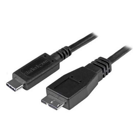 StarTech.com USB31CUB50CM, 0,5 m, USB C, Micro-USB B, USB 3.2 Gen 2 (3.1 Gen 2), Uros/uros, Musta