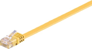 CAT 6 Flat-patch-kaapeli, U/UTP, keltainen