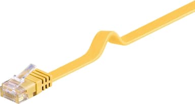 Goobay CAT 6 Flat-patch-kaapeli, U/UTP, keltainen