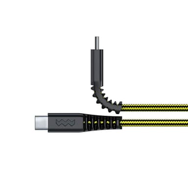 SOSKILD Latauspiuha USB-C till USB-C 1.5m Ultimate Strenght Svart/Gul
