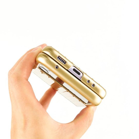 Samsung Galaxy Z Flip 3 taitettava kotelo Kultainen