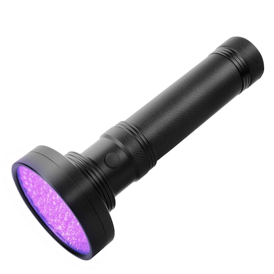 UV-taskulamppu 100 LEDillä 395 nm vedenkestävä