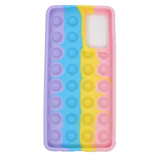 Samsung Galaxy A52 Cover Fidget Bubbles Pinkki / Keltainen / Sininen / Violetti