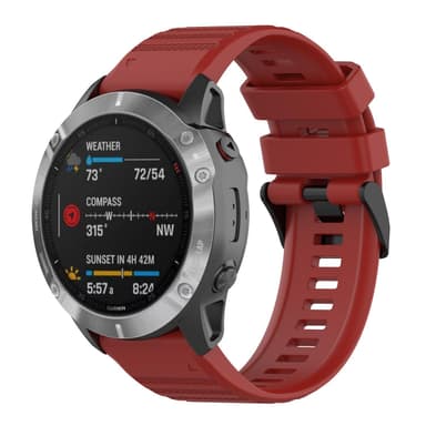 Korvaava rannekoru Garmin-älykellolle Red