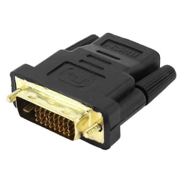 NÖRDIC HDMI naaras–DVI-D uros -sovitin 1080p 60 Hz, 4.96Gb/s. musta