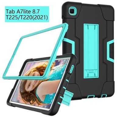 Shockproof Kotelo telineellä Samsung Galaxy Tab A7 10.4 (2020) Musta/Mintunvihreä