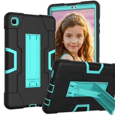 Shockproof Kotelo telineellä Samsung Galaxy Tab A7 10.4 (2020) Musta/Mintunvihreä