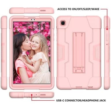 Shockproof Kotelo telineellä Samsung Galaxy Tab A7 10.4 (2020) Pinkki