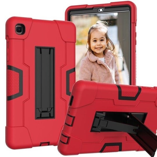 Shockproof Kotelo telineellä Samsung Galaxy Tab A7 10.4 (2020) Punainen/Musta