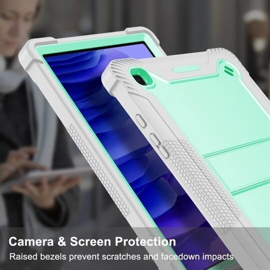 Suojakotelo telineellä Samsung Galaxy Tab A7 10.4 (2020) Harmaa/Vihreä