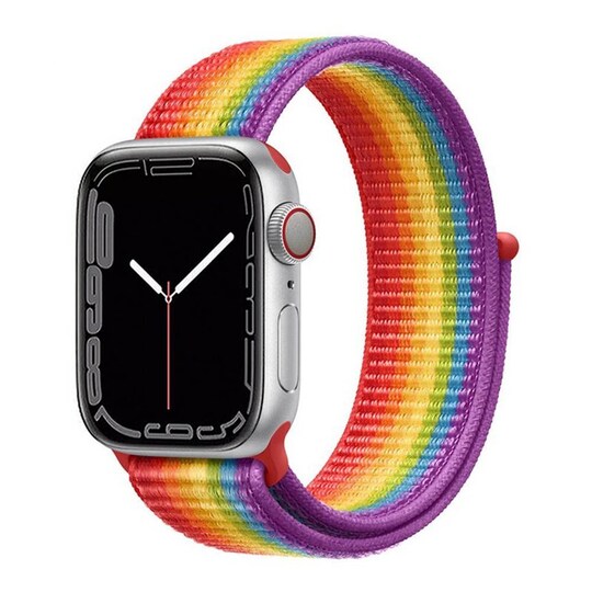 Nylonrannekoru Apple Watch 7 (45 mm) -Pride Edition