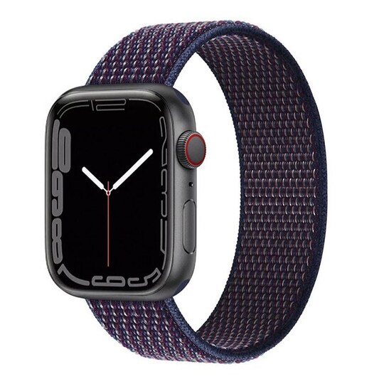 Nylonrannekoru Apple Watch 7 (45 mm) -Indigo