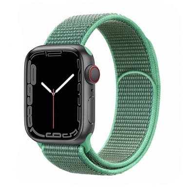 Nylonrannekoru Apple Watch 7 (45 mm) -Spearmint