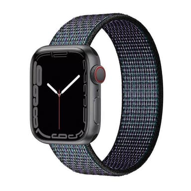 Nylonrannekoru Apple Watch 7 (45 mm) -Glowing Grapes