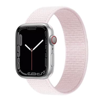 Nylonrannekoru Apple Watch 7 (45 mm) -Pearl Pink