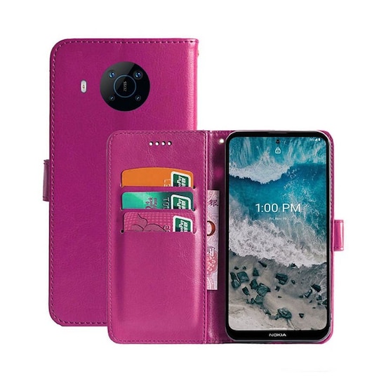 Lompakkokotelo 3-kortti Nokia X100  - pinkki