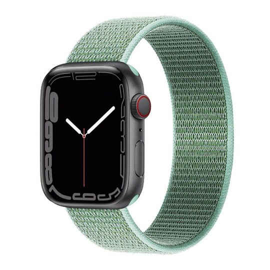 Nylonrannekoru Apple Watch 7 (45 mm) -Marine Green