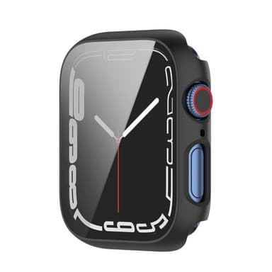 Kansi lasikuorella Apple Watch 7 (45mm) - Musta