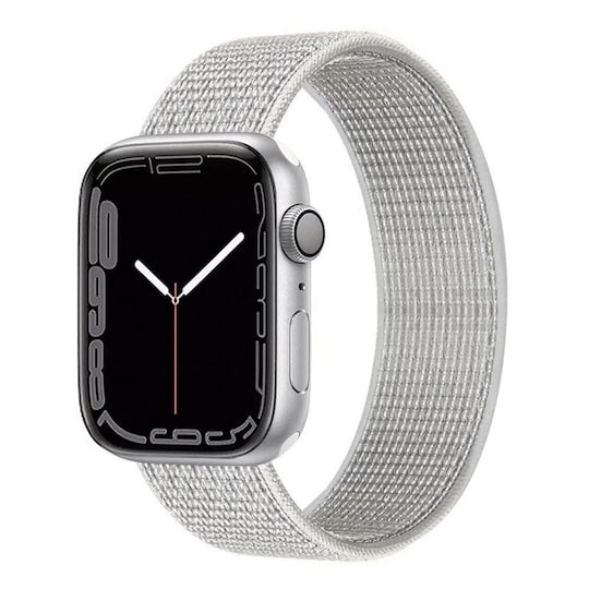 Nylonrannekoru Apple Watch 7 (41mm) -Summit White