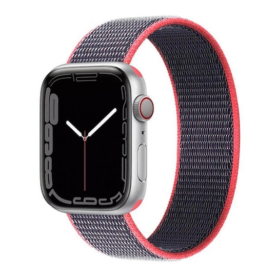 Nylonrannekoru Apple Watch 7 (41mm) -Electic Pink