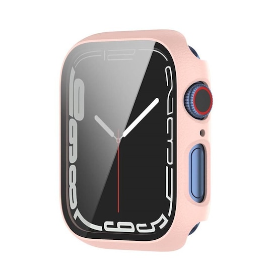 Kansi lasikuorella Apple Watch 7 (41mm) - Vaaleanpunainen