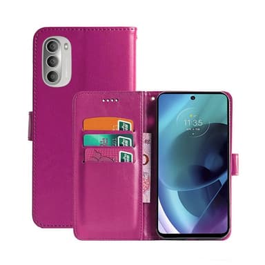 Motorola Moto G71 5G Lompakkokotelo 3-kortti  - pinkki