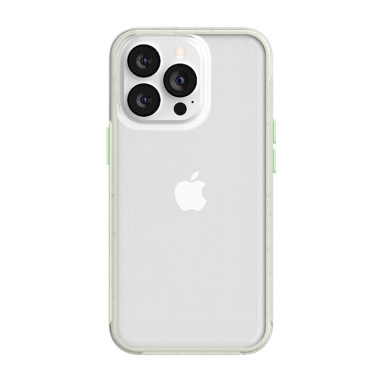 Ympäristöystävällinen Aitoa nahkaa iPhone 13 Pro Max Kotelo - Clear/Green