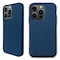 Ympäristöystävällinen Aitoa nahkaa iPhone 13 Pro Max Kotelo - Navy Blue