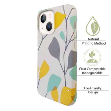 Ympäristöystävällinen painettu iPhone 13 Kotelo - Floral Summer Spray