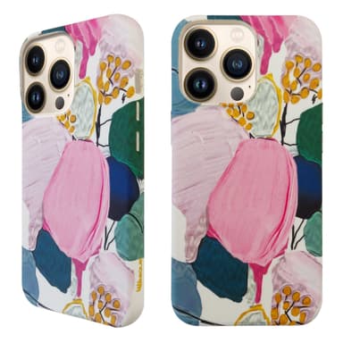 Ympäristöystävällinen painettu iPhone 13 Pro Kotelo - Floral Impression