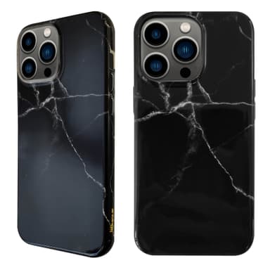 Ympäristöystävällinen painettu iPhone 13 Pro Kotelo - Black Marble