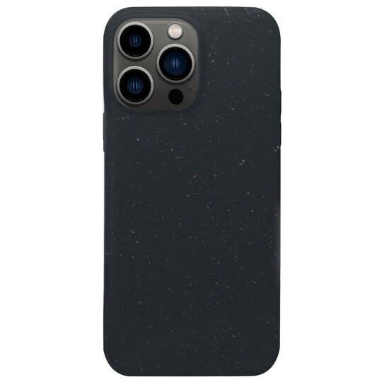 Ympäristöystävällinen Aitoa nahkaa iPhone 13 Pro Max Kotelo - Black