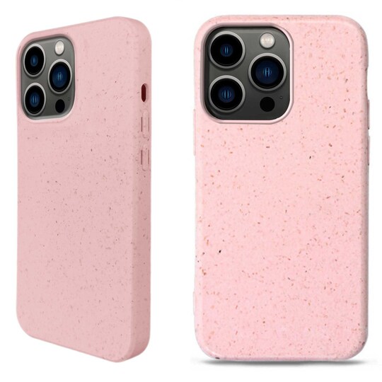 Ympäristöystävällinen Aitoa nahkaa iPhone 13 Pro Kotelo - Pink