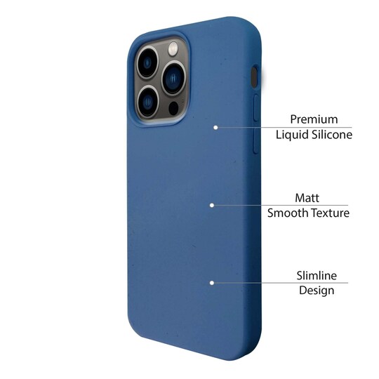 iPhone 13 Pro Nestemäinen silikoni Kotelo- Blue