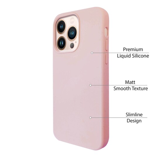 iPhone 13 Pro Max Nestemäinen silikoni Kotelo- Pink