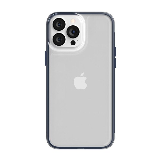 Ympäristöystävällinen Aitoa nahkaa iPhone 13 Pro Max Kotelo - Clear/Blue