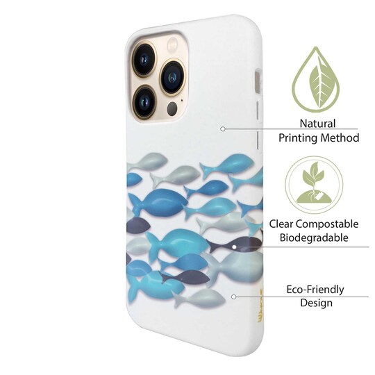 Ympäristöystävällinen painettu iPhone 13 Pro Kotelo - Ocean Bliss