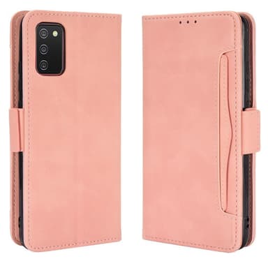 SKALO Samsung A02s / A03s 6-lokeroa Lompakkokotelo - Pinkki
