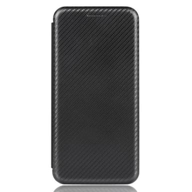 SKALO iPhone 13 Pro Carbon Fiber Lompakkokotelo - Musta