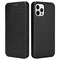 SKALO iPhone 13 Pro Carbon Fiber Lompakkokotelo - Musta