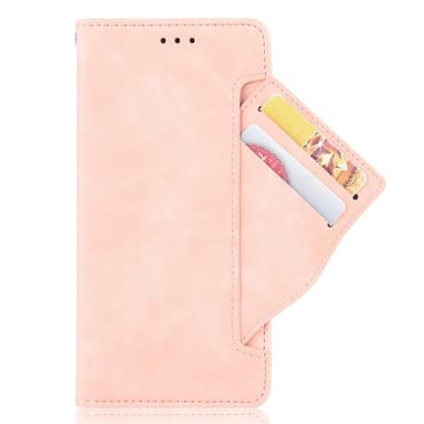 SKALO iPhone 13 Pro 6-lokeroa Lompakkokotelo - Pinkki