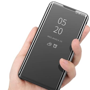 SKALO OnePlus Nord 2 Clear View Mirror Lompakko - Kulta