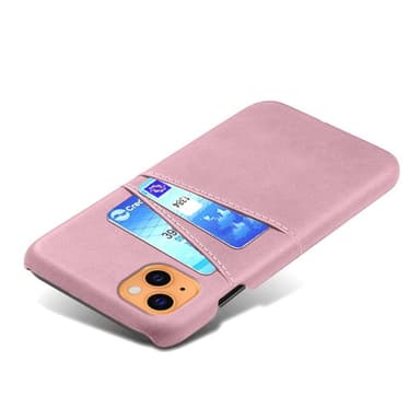 SKALO iPhone 13 PU-nahkainen Korttikotelo - Pinkki