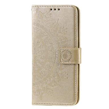 SKALO Samsung A02s / A03s Mandala lompakkokotelo - Kulta