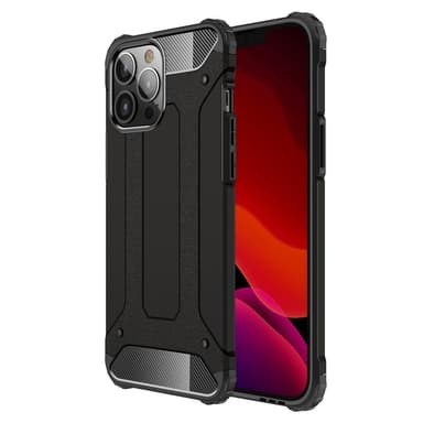 SKALO iPhone 13 Pro Max Shockproof Armor Suojakuori - Musta