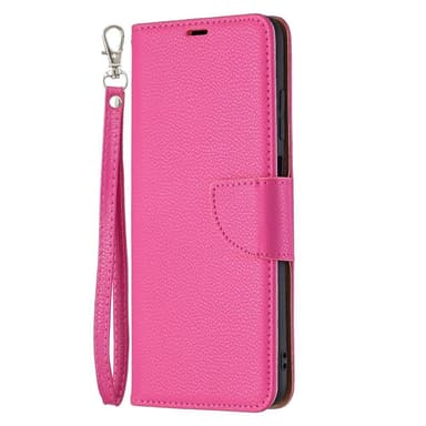SKALO Samsung A02s / A03s Premium Litchi Lompakkokotelo - Cerise