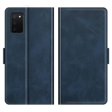 SKALO Samsung A02s / A03s Premium Wallet Lompakkokotelo - Sininen
